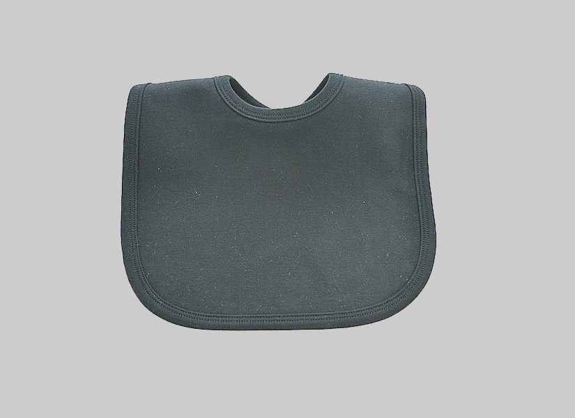 Blank Baby Bib Black Color