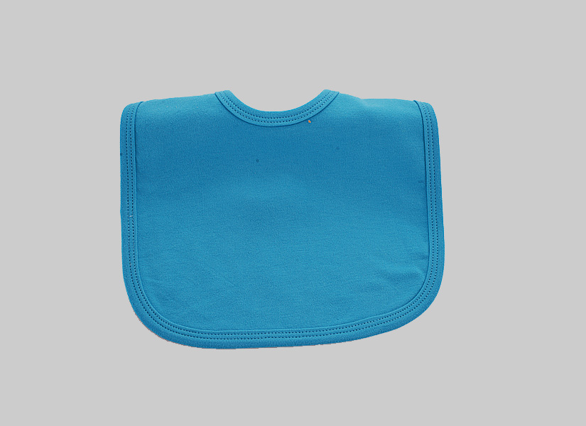 Blank Baby Bib Aqua Blue Color