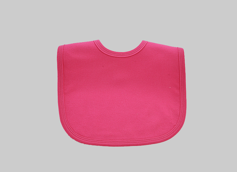 Blank Baby Bib Hot Pink color