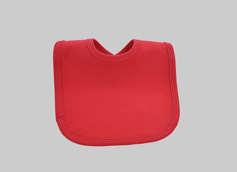 Blank Baby Bib red color