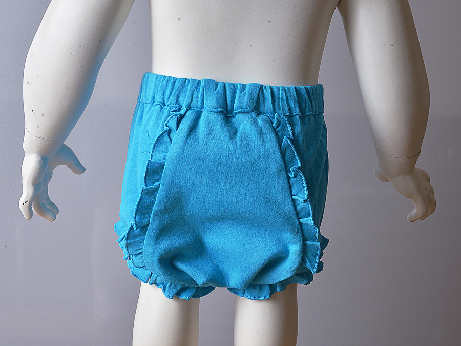 Blank, Knit Cotton, Diaper Cover, Hawaiian Ocean color.
