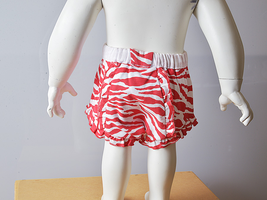 diaper cover. red zebra prints
