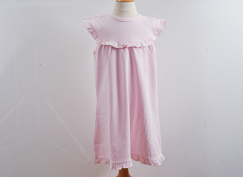 girl toddler, sleeveless dress, Rose Water color.